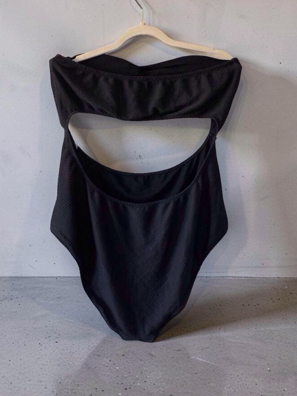 Aerie One Piece Full Coverage Swimsuit | Black Textured | XXL Long / Tall NWT - Picture 6 of 12